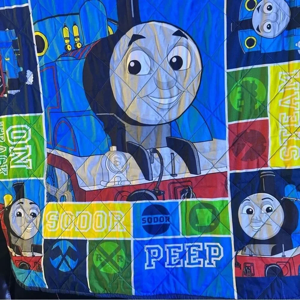Thomas & Friends Colorful Train Quilt size 41” x 60”